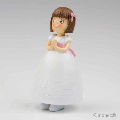 Figura pastel Niña vestido princesa